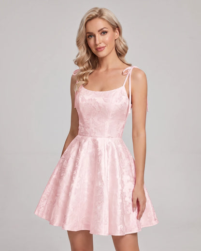 Nephele Mini Dresses — Pink