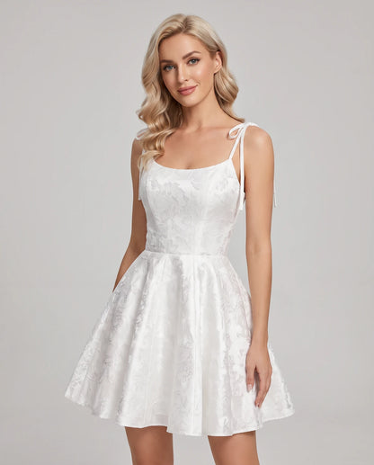 Nephele Mini Dresses — White