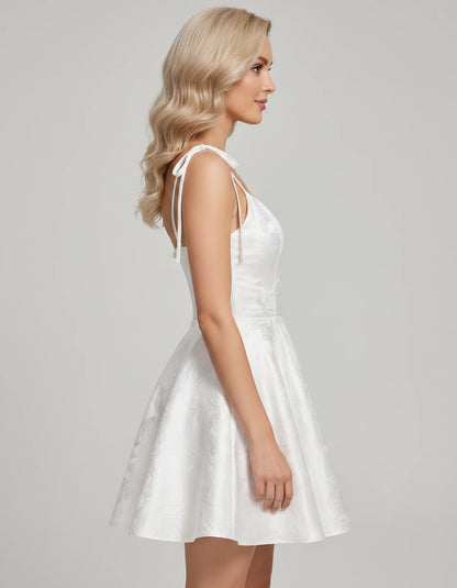 Nephele Mini Dresses — White | SKU: RB-673d23-white-2,RB-673d23-white-4,RB-673d23-white-6,RB-673d23-white-8,RB-673d23-white-10,RB-673d23-white-12,RB-673d23-white-14,RB-673d23-white-16,RB-673d23-white-16W,RB-673d23-white-18W,RB-673d23-white-20W,RB-673d23-white-22W