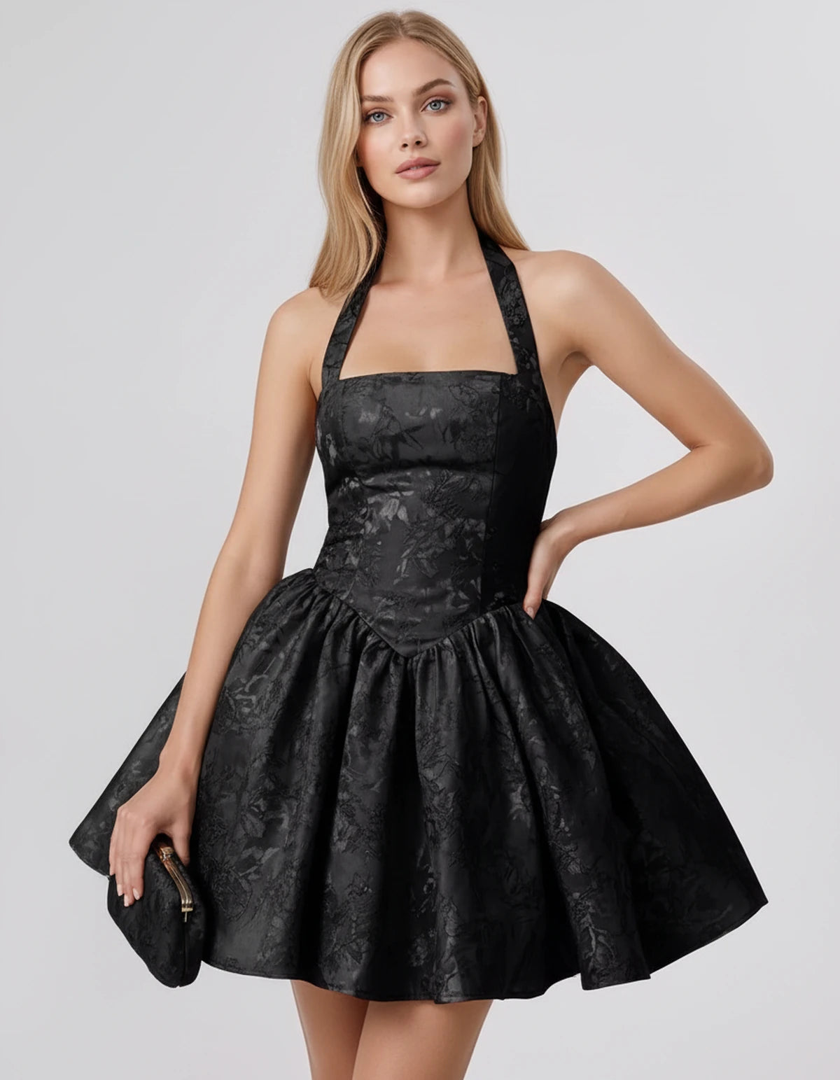 Nerissa Mini Dresses — Black | SKU: RB-0d8243-black-2,RB-0d8243-black-4,RB-0d8243-black-6,RB-0d8243-black-8,RB-0d8243-black-10,RB-0d8243-black-12,RB-0d8243-black-14,RB-0d8243-black-16,RB-0d8243-black-16W,RB-0d8243-black-18W,RB-0d8243-black-20W,RB-0d8243-black-22W