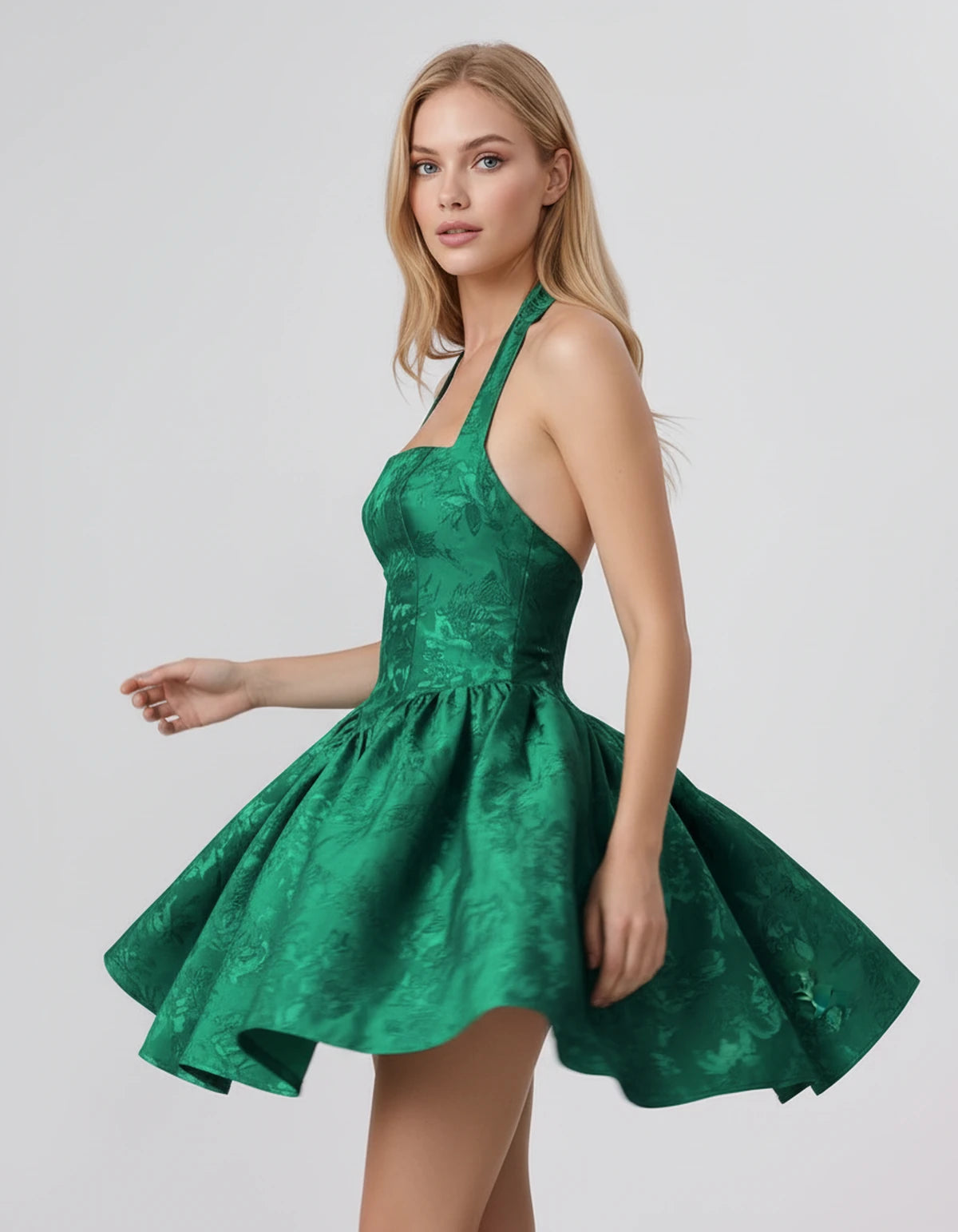 Nerissa Mini Dresses — Green | SKU: RB-0d8243-green-2,RB-0d8243-green-4,RB-0d8243-green-6,RB-0d8243-green-8,RB-0d8243-green-10,RB-0d8243-green-12,RB-0d8243-green-14,RB-0d8243-green-16,RB-0d8243-green-16W,RB-0d8243-green-18W,RB-0d8243-green-20W,RB-0d8243-green-22W