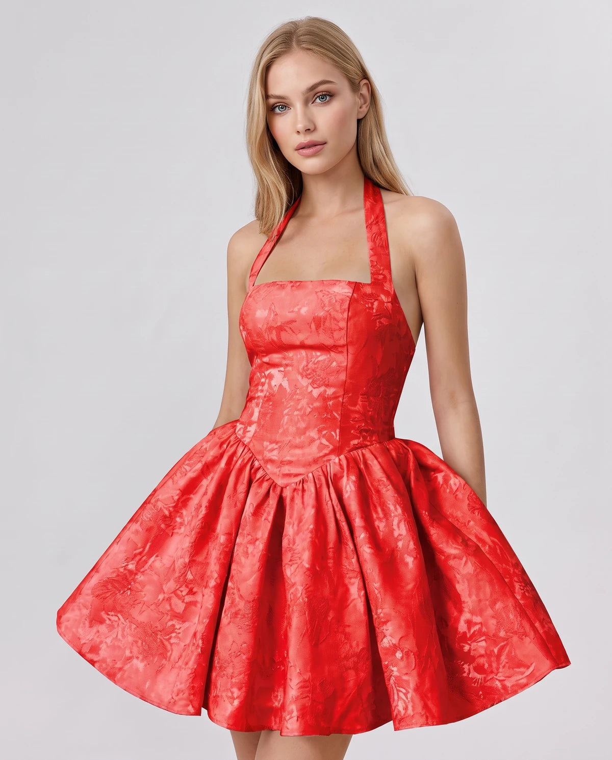 Nerissa Mini Dresses — Red