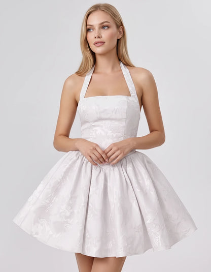 Nerissa Mini Dresses — White | SKU: RB-0d8243-white-2,RB-0d8243-white-4,RB-0d8243-white-6,RB-0d8243-white-8,RB-0d8243-white-10,RB-0d8243-white-12,RB-0d8243-white-14,RB-0d8243-white-16,RB-0d8243-white-16W,RB-0d8243-white-18W,RB-0d8243-white-20W,RB-0d8243-white-22W