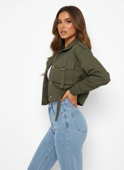 Nerolise Jackets — Army green | SKU: RB-0af06a-armygre1-S below 49.5kg,RB-0af06a-armygre1-M 50~55kg,RB-0af06a-armygre1-L 55.5~60kg,RB-0af06a-armygre1-Xl 60.5~65kg