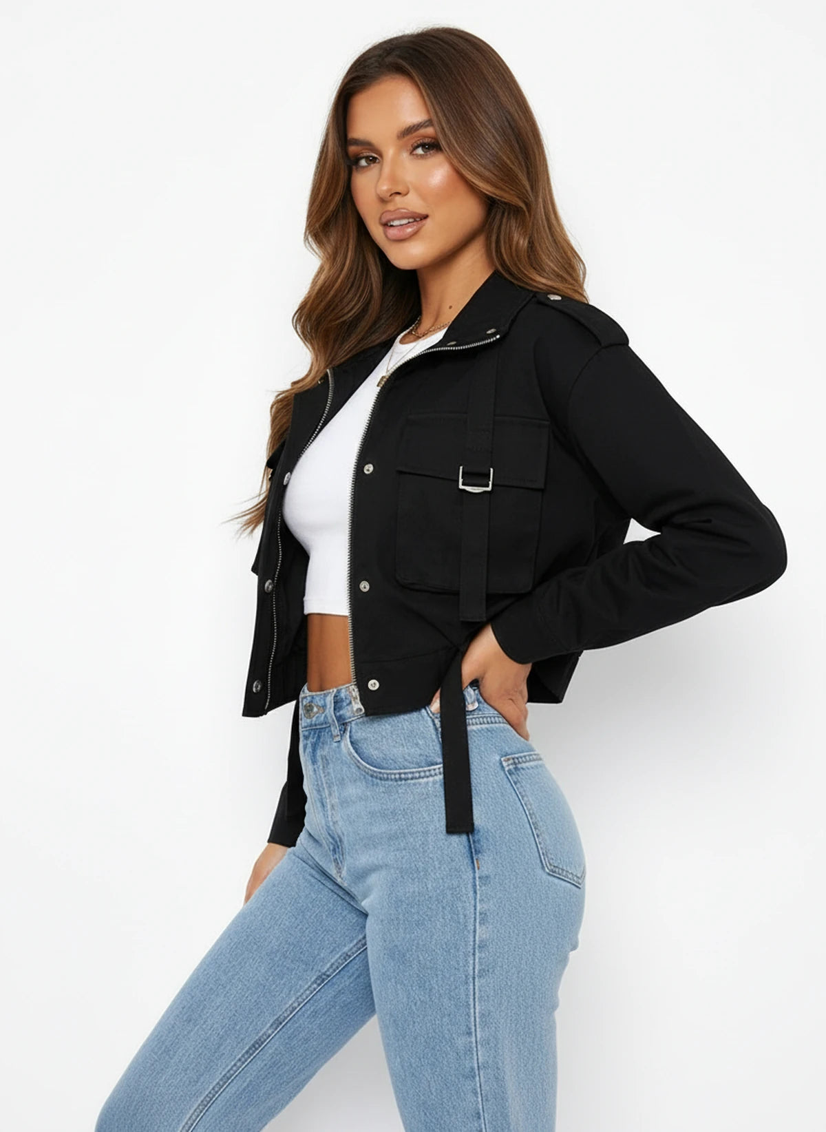 Nerolise Jackets — Black | SKU: RB-0af06a-black-S below 49.5kg,RB-0af06a-black-M 50~55kg,RB-0af06a-black-L 55.5~60kg,RB-0af06a-black-Xl 60.5~65kg