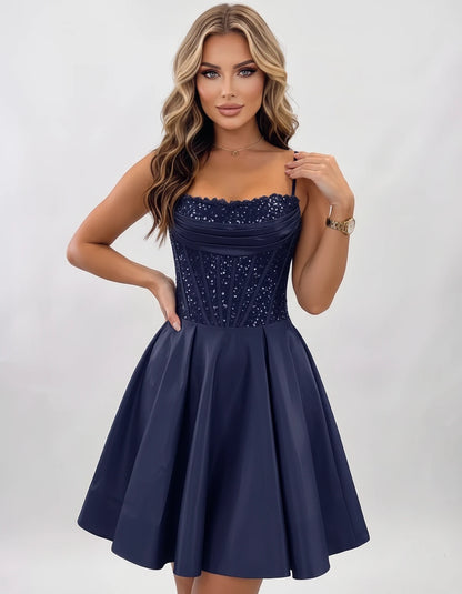 Nevaeh Mini Dresses — Blue | SKU: RB-62232d-blue-2,RB-62232d-blue-4,RB-62232d-blue-6,RB-62232d-blue-8,RB-62232d-blue-10,RB-62232d-blue-12,RB-62232d-blue-14,RB-62232d-blue-16,RB-62232d-blue-16W,RB-62232d-blue-18W,RB-62232d-blue-20W,RB-62232d-blue-22W