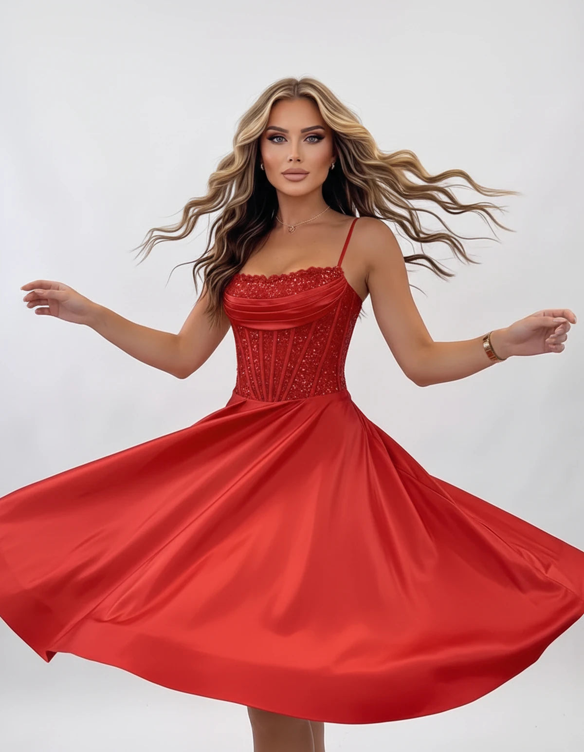 Nevaeh Mini Dresses — Red | SKU: RB-62232d-red-2,RB-62232d-red-4,RB-62232d-red-6,RB-62232d-red-8,RB-62232d-red-10,RB-62232d-red-12,RB-62232d-red-14,RB-62232d-red-16,RB-62232d-red-16W,RB-62232d-red-18W,RB-62232d-red-20W,RB-62232d-red-22W
