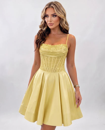 Nevaeh Mini Dresses — Yellow