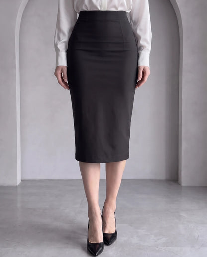 Nicolette Midi Skirt — Black