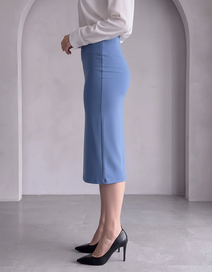 Nicolette Midi Skirt — Blue | SKU: RB-029a66-blue-XS,RB-029a66-blue-S,RB-029a66-blue-M,RB-029a66-blue-L,RB-029a66-blue-XL,RB-029a66-blue-2XL