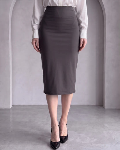 Nicolette Midi Skirt — Grey