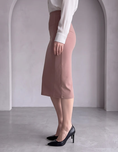 Nicolette Midi Skirt — Mauve | SKU: RB-029a66-mauve-XS,RB-029a66-mauve-S,RB-029a66-mauve-M,RB-029a66-mauve-L,RB-029a66-mauve-XL,RB-029a66-mauve-2XL