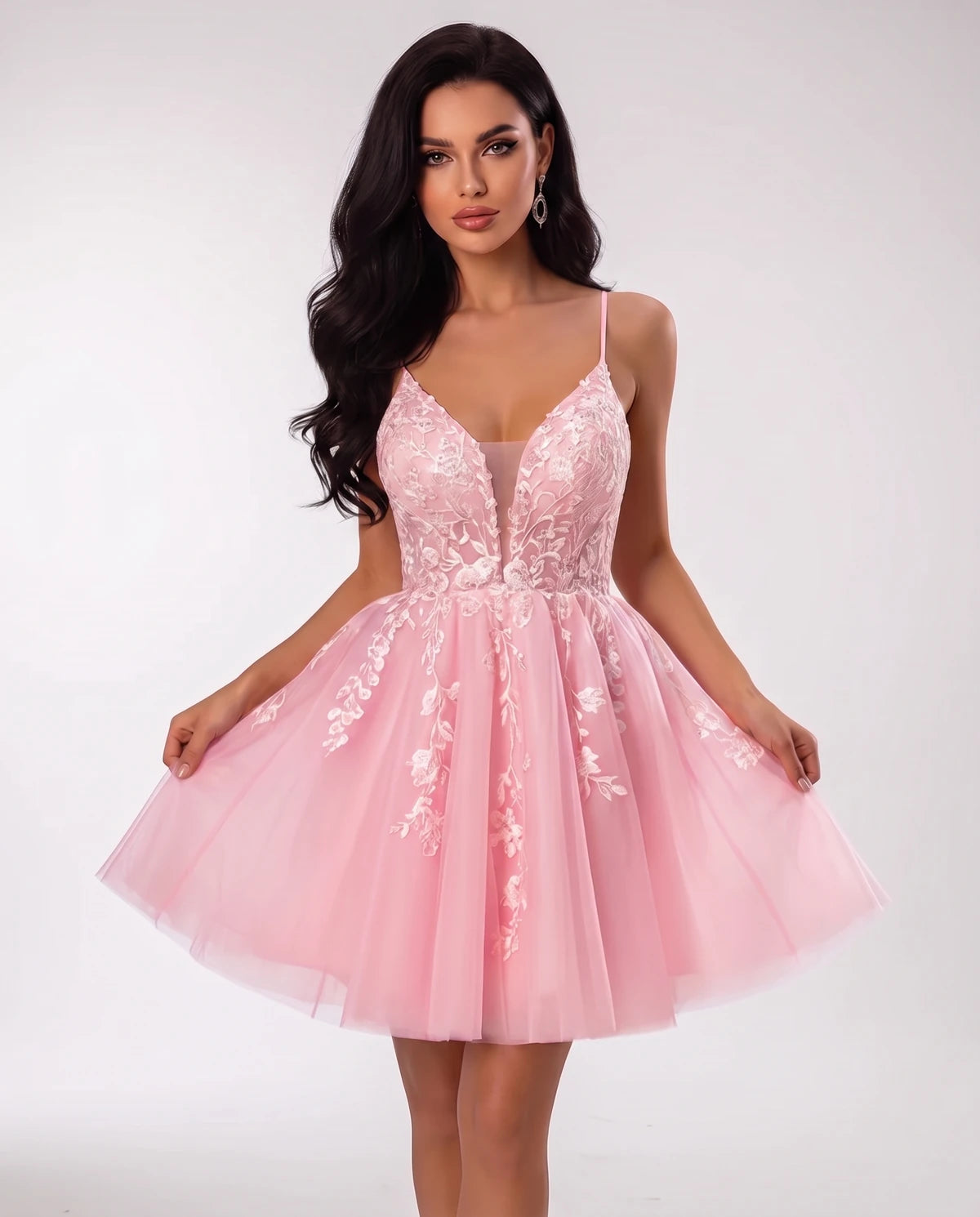 Nightingale Mini Dresses — Pink