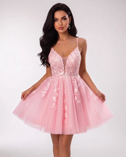 Nightingale Mini Dresses — Pink