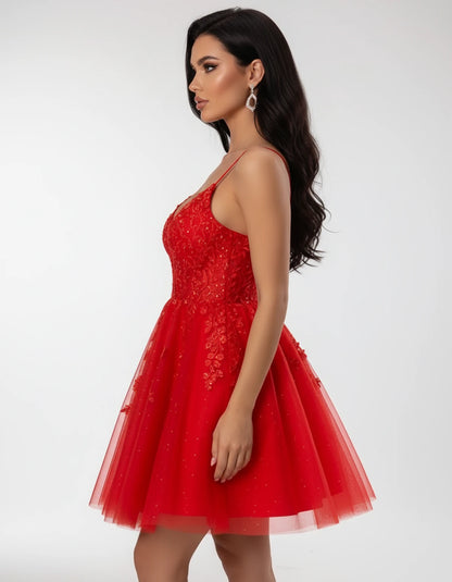 Nightingale Mini Dresses — Red | SKU: RB-44c379-red-2,RB-44c379-red-4,RB-44c379-red-6,RB-44c379-red-8,RB-44c379-red-10,RB-44c379-red-12,RB-44c379-red-14,RB-44c379-red-16,RB-44c379-red-16W,RB-44c379-red-18W,RB-44c379-red-20W,RB-44c379-red-22W