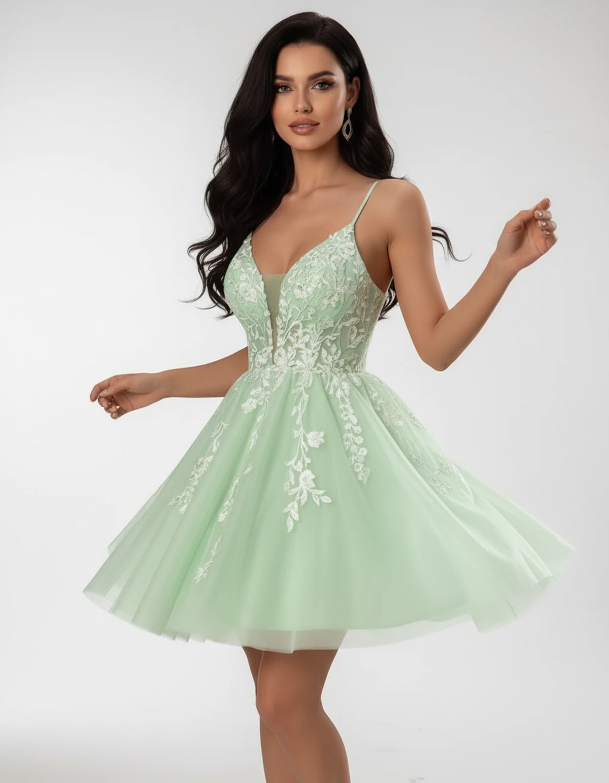 Nightingale Mini Dresses — Sage | SKU: RB-44c379-sage-2,RB-44c379-sage-4,RB-44c379-sage-6,RB-44c379-sage-8,RB-44c379-sage-10,RB-44c379-sage-12,RB-44c379-sage-14,RB-44c379-sage-16,RB-44c379-sage-16W,RB-44c379-sage-18W,RB-44c379-sage-20W,RB-44c379-sage-22W