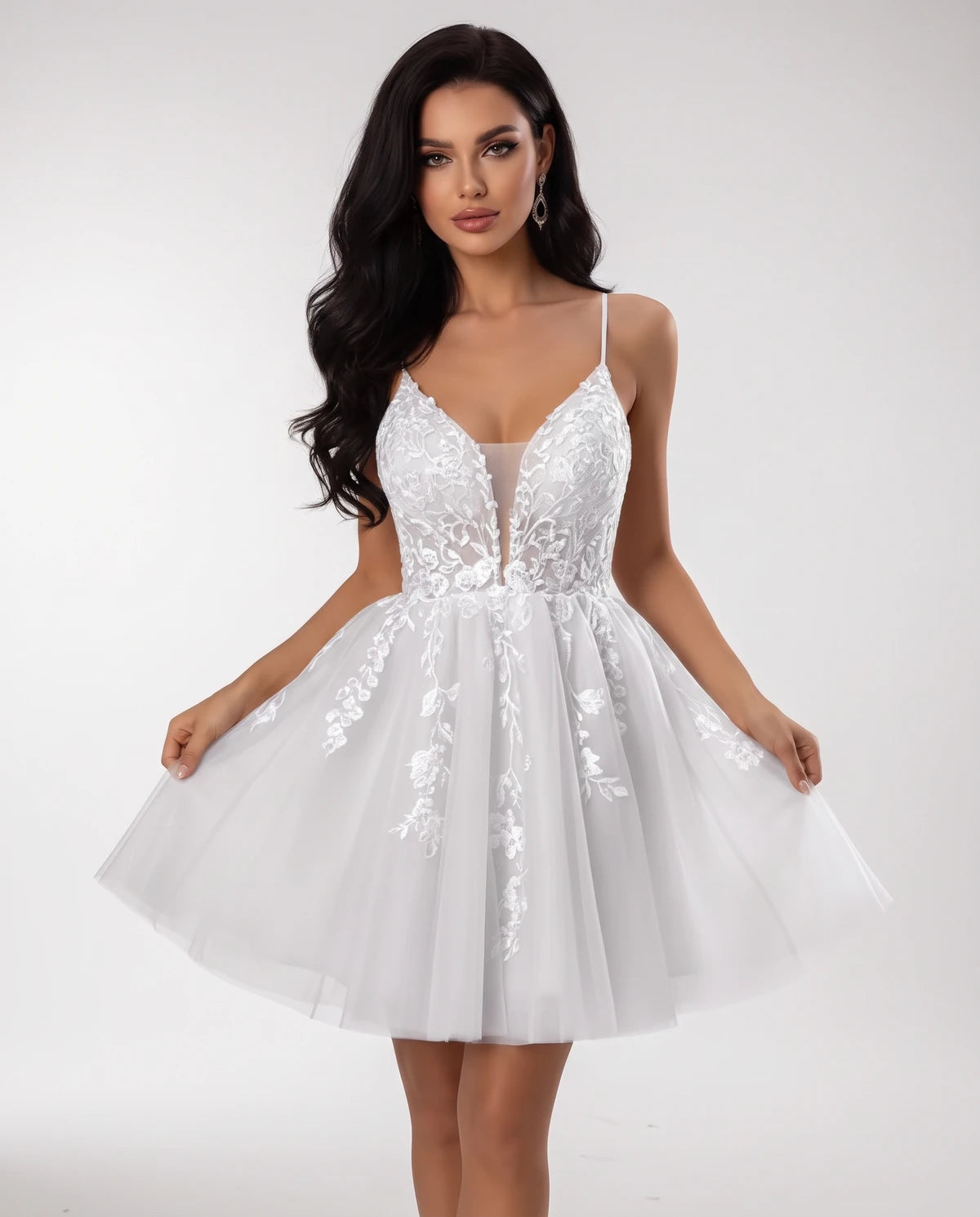 Nightingale Mini Dresses — White