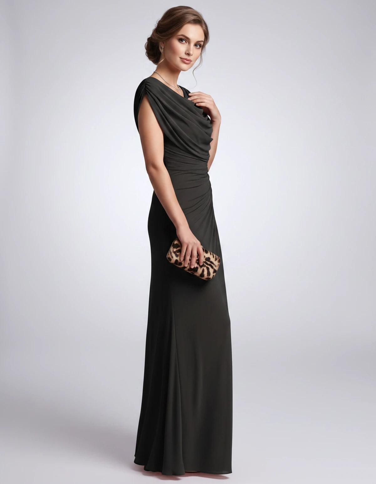 Nimuelle Midi Dresses — Black | SKU: RB-29d2b2-black-XS,RB-29d2b2-black-S,RB-29d2b2-black-M,RB-29d2b2-black-L,RB-29d2b2-black-XL,RB-29d2b2-black-2XL