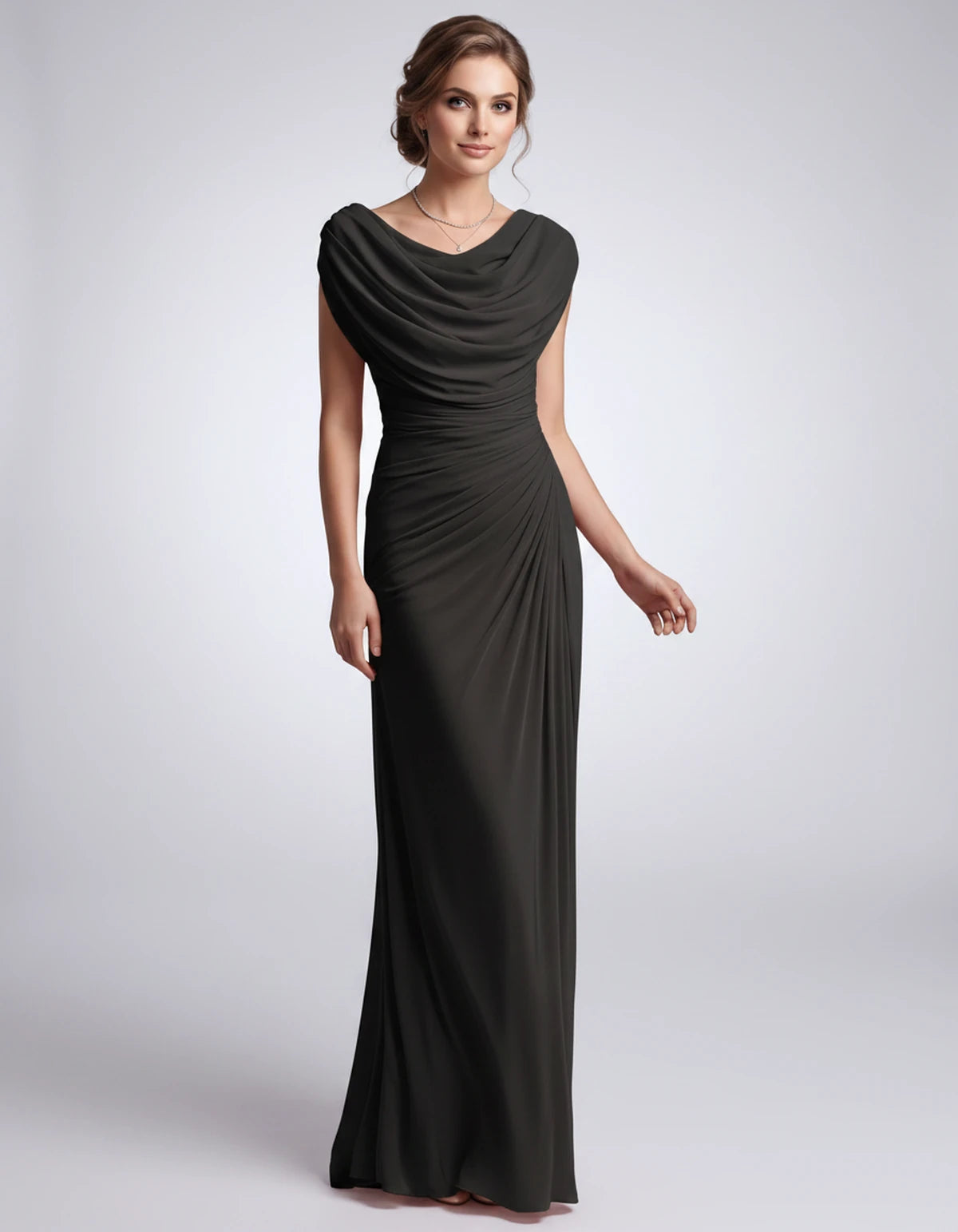 Nimuelle Midi Dresses — Black | SKU: RB-29d2b2-black-XS,RB-29d2b2-black-S,RB-29d2b2-black-M,RB-29d2b2-black-L,RB-29d2b2-black-XL,RB-29d2b2-black-2XL