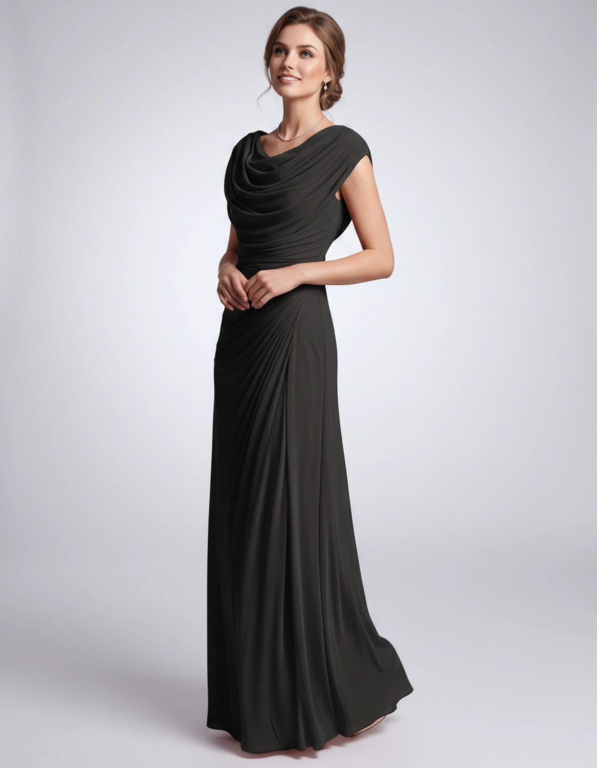Nimuelle Midi Dresses — Black | SKU: RB-29d2b2-black-XS,RB-29d2b2-black-S,RB-29d2b2-black-M,RB-29d2b2-black-L,RB-29d2b2-black-XL,RB-29d2b2-black-2XL