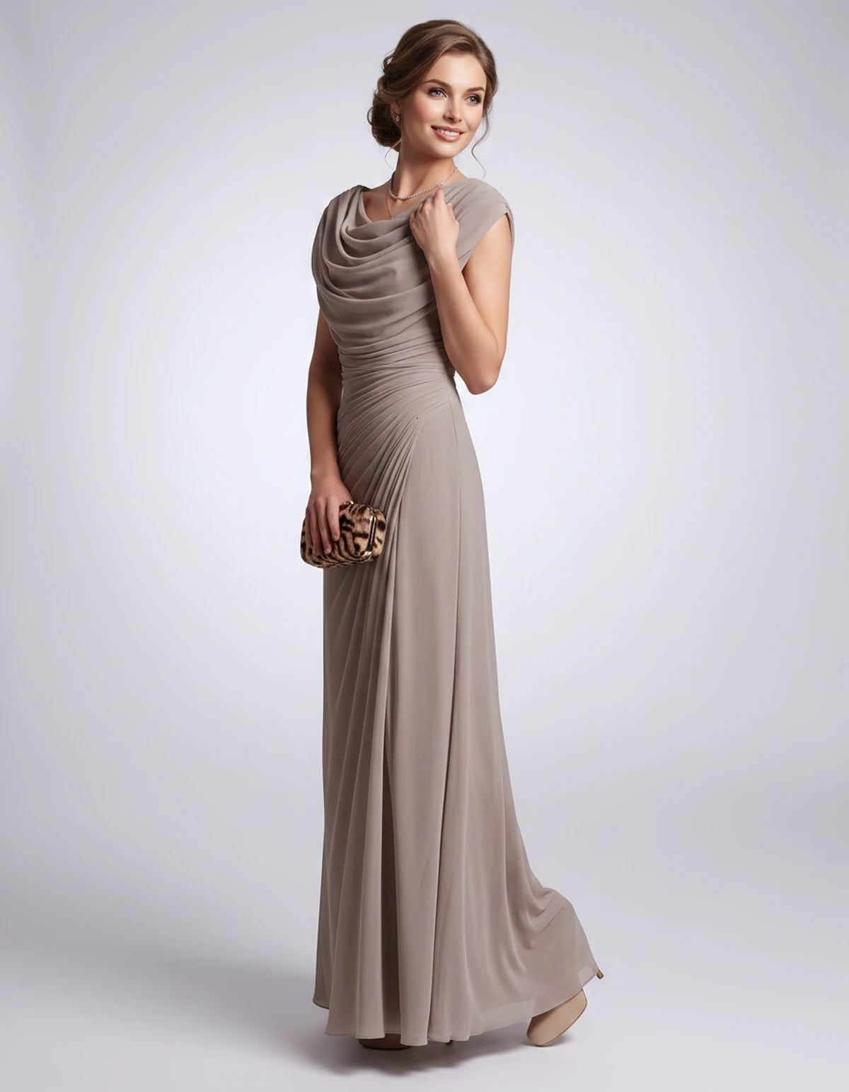 Nimuelle Midi Dresses — Khaki | SKU: RB-29d2b2-khaki-XS,RB-29d2b2-khaki-S,RB-29d2b2-khaki-M,RB-29d2b2-khaki-L,RB-29d2b2-khaki-XL,RB-29d2b2-khaki-2XL