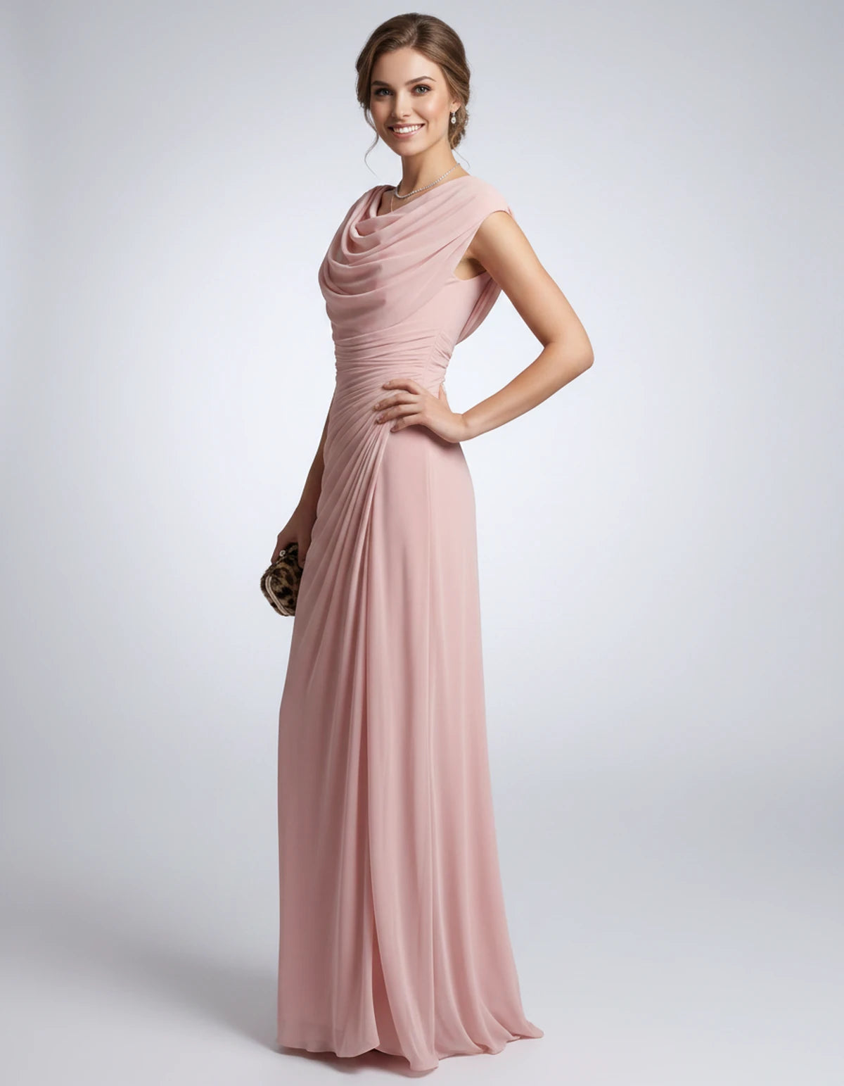 Nimuelle Midi Dresses — Pink | SKU: RB-29d2b2-pink-XS,RB-29d2b2-pink-S,RB-29d2b2-pink-M,RB-29d2b2-pink-L,RB-29d2b2-pink-XL,RB-29d2b2-pink-2XL