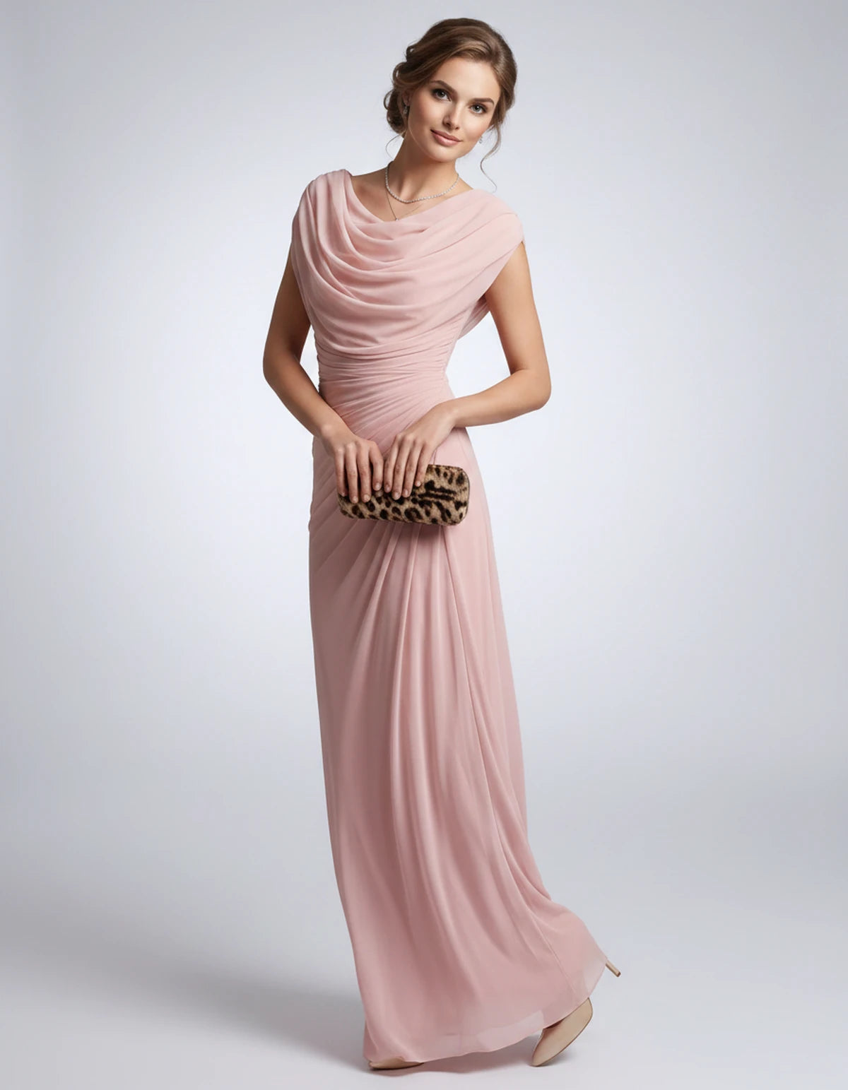 Nimuelle Midi Dresses — Pink | SKU: RB-29d2b2-pink-XS,RB-29d2b2-pink-S,RB-29d2b2-pink-M,RB-29d2b2-pink-L,RB-29d2b2-pink-XL,RB-29d2b2-pink-2XL