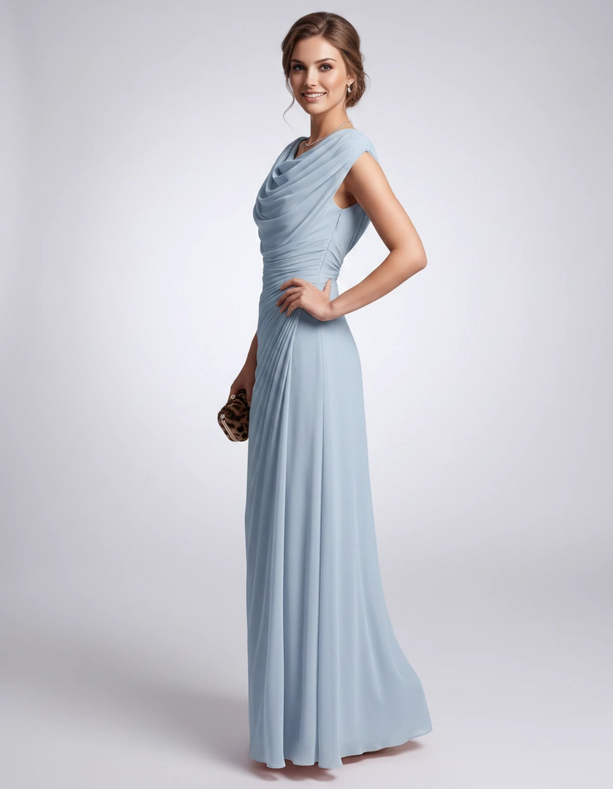 Nimuelle Midi Dresses — Sky Blue | SKU: RB-29d2b2-skyblue-XS,RB-29d2b2-skyblue-S,RB-29d2b2-skyblue-M,RB-29d2b2-skyblue-L,RB-29d2b2-skyblue-XL,RB-29d2b2-skyblue-2XL