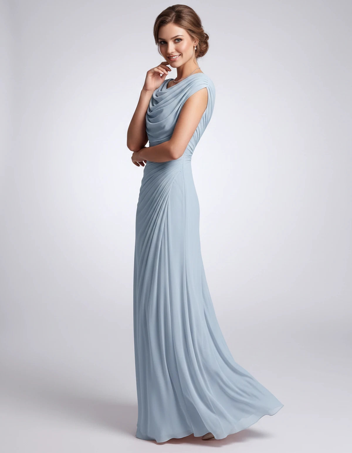 Nimuelle Midi Dresses — Sky Blue | SKU: RB-29d2b2-skyblue-XS,RB-29d2b2-skyblue-S,RB-29d2b2-skyblue-M,RB-29d2b2-skyblue-L,RB-29d2b2-skyblue-XL,RB-29d2b2-skyblue-2XL