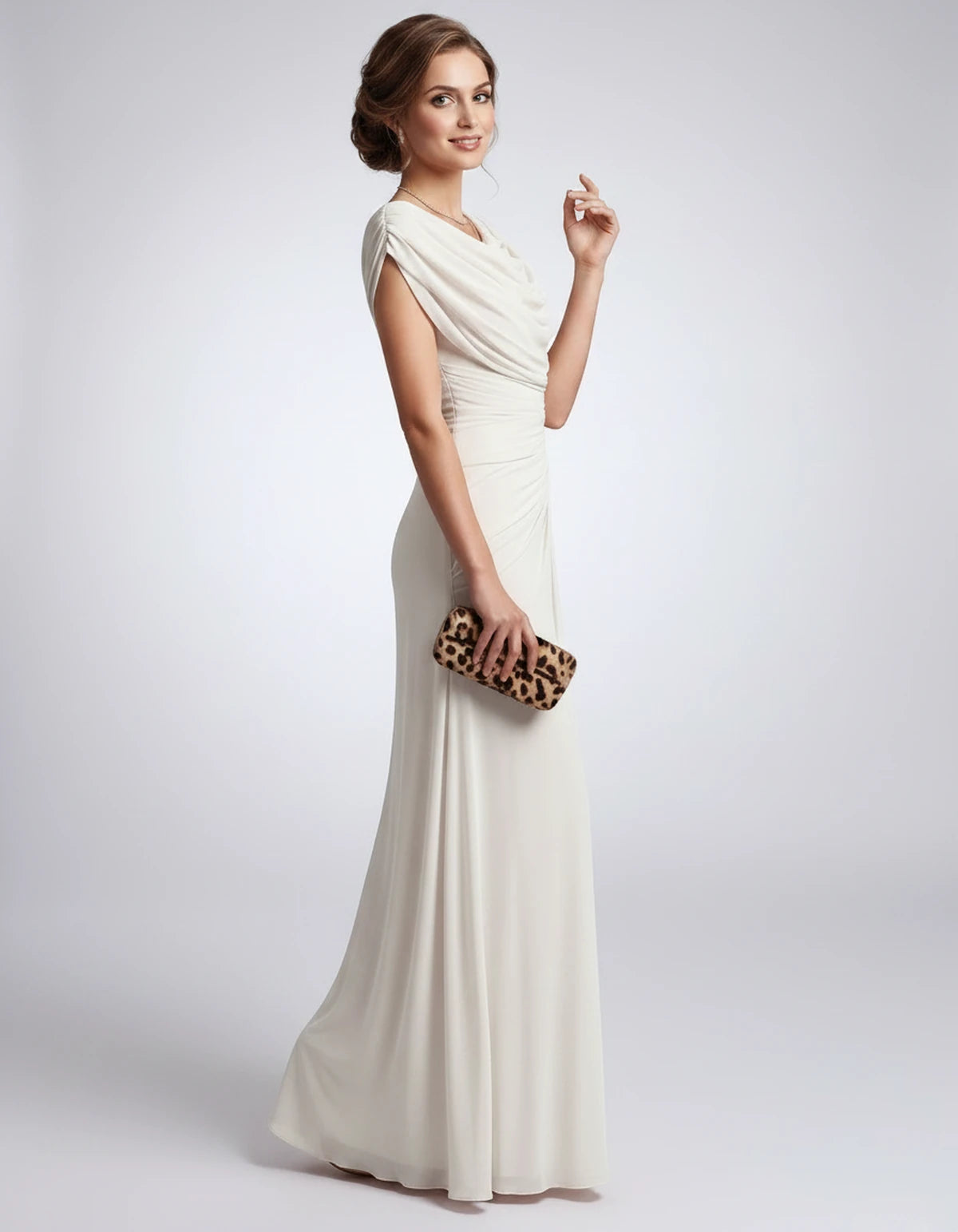 Nimuelle Midi Dresses — White | SKU: RB-29d2b2-white-XS,RB-29d2b2-white-S,RB-29d2b2-white-M,RB-29d2b2-white-L,RB-29d2b2-white-XL,RB-29d2b2-white-2XL