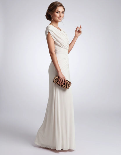 Nimuelle Midi Dresses — White | SKU: RB-29d2b2-white-XS,RB-29d2b2-white-S,RB-29d2b2-white-M,RB-29d2b2-white-L,RB-29d2b2-white-XL,RB-29d2b2-white-2XL