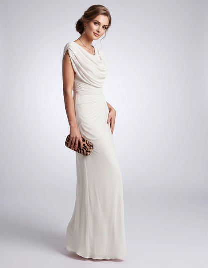 Nimuelle Midi Dresses — White | SKU: RB-29d2b2-white-XS,RB-29d2b2-white-S,RB-29d2b2-white-M,RB-29d2b2-white-L,RB-29d2b2-white-XL,RB-29d2b2-white-2XL
