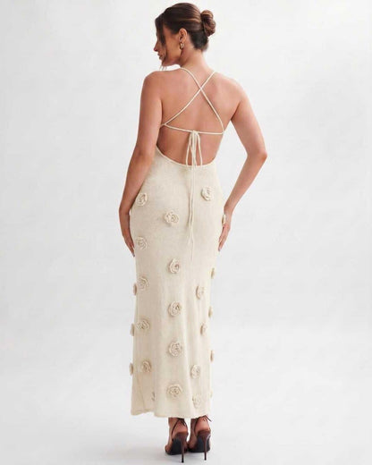 Ramblion Niya midi dress — v-neck neckline · styled view 9 · styled for cocktail season