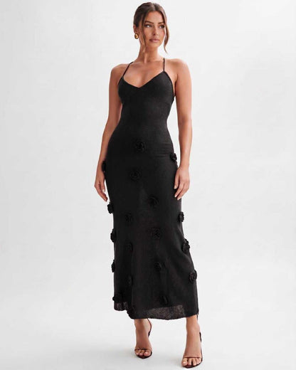 Ramblion Niya midi dress — v-neck neckline · styled view 15 · styled for cocktail season