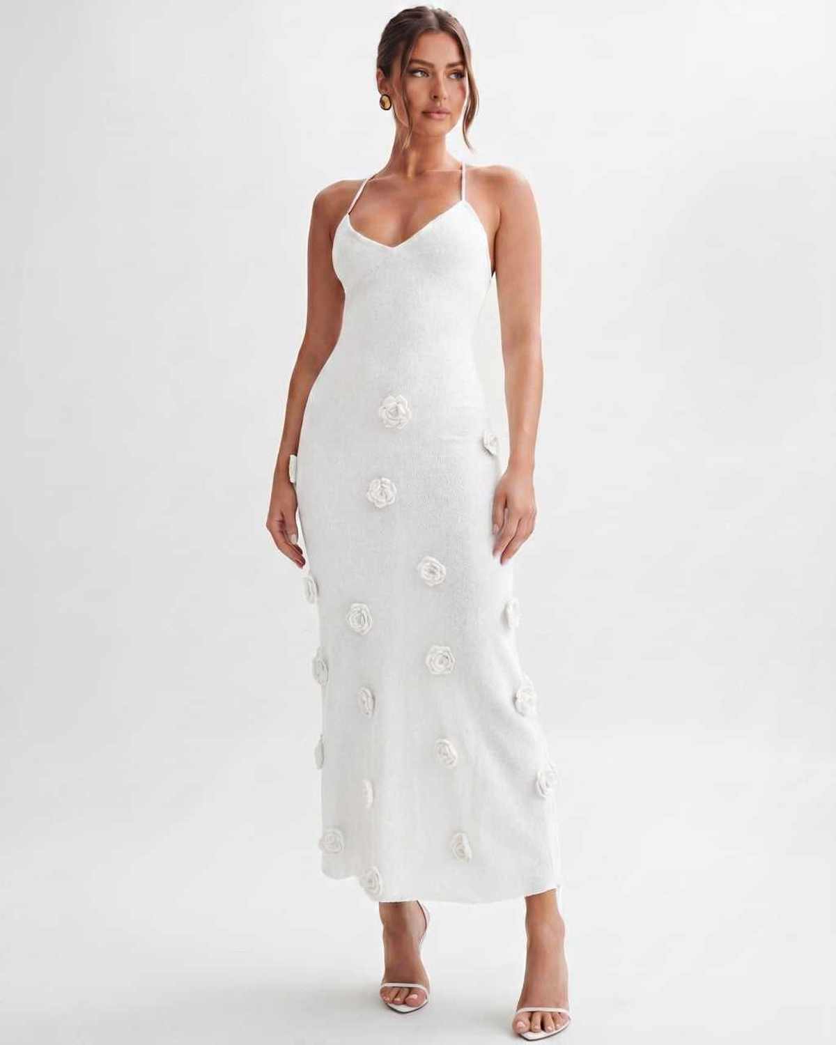 Ramblion Niya midi dress — v-neck neckline · styled view 17 · styled for cocktail season