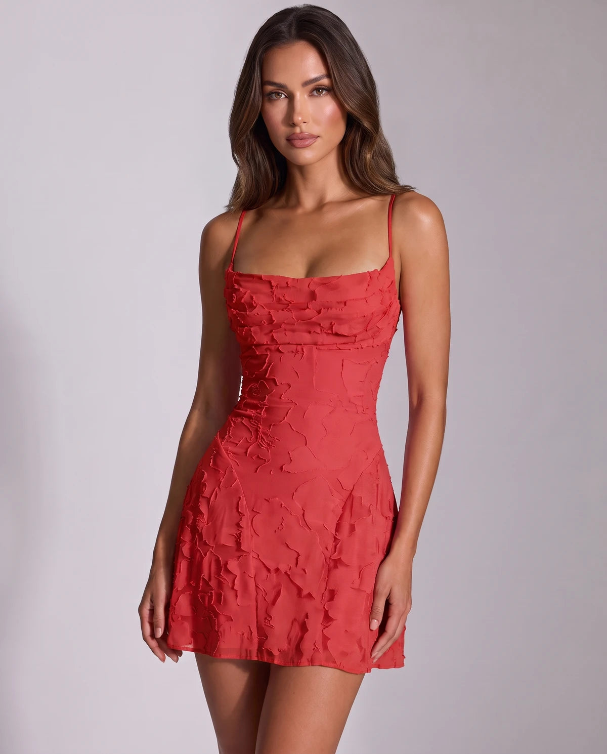 Noemie Mini Dresses — Red