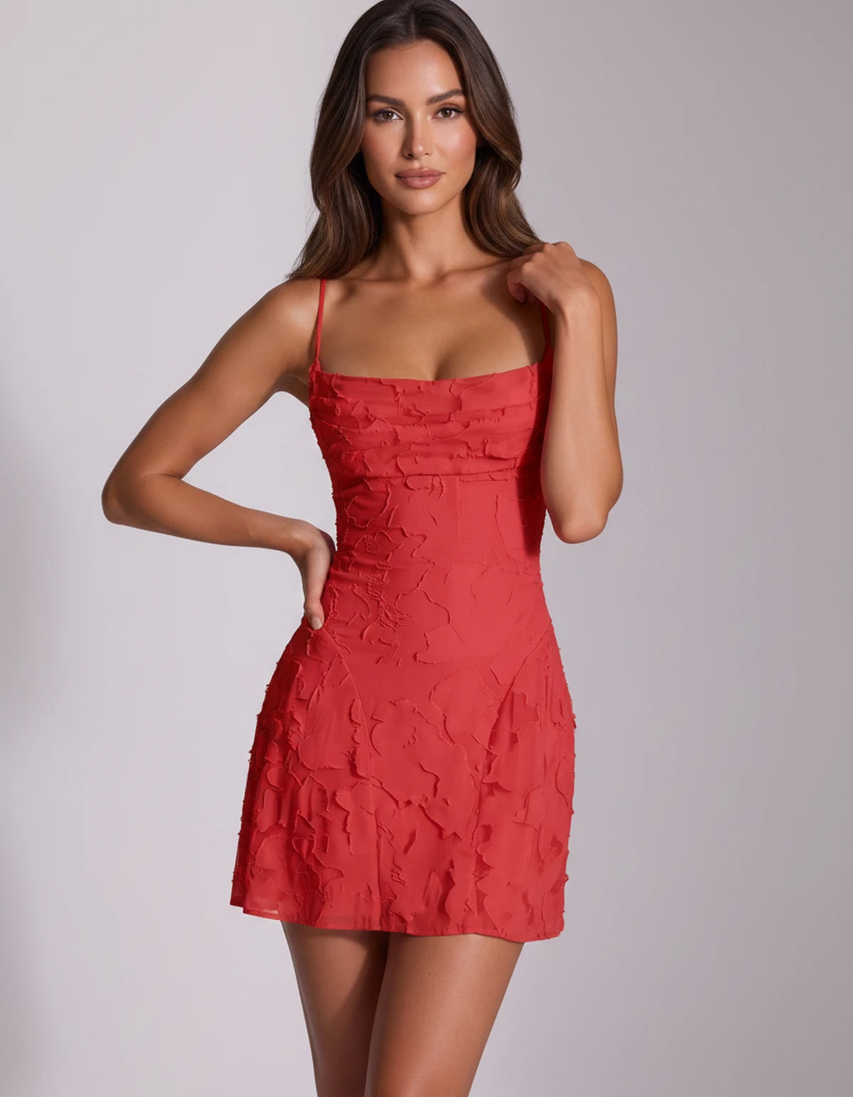Noemie Mini Dresses — Red | SKU: RB-2a1a46-red-2,RB-2a1a46-red-4,RB-2a1a46-red-6,RB-2a1a46-red-8,RB-2a1a46-red-10,RB-2a1a46-red-12,RB-2a1a46-red-14,RB-2a1a46-red-16,RB-2a1a46-red-16W,RB-2a1a46-red-18W,RB-2a1a46-red-20W,RB-2a1a46-red-22W