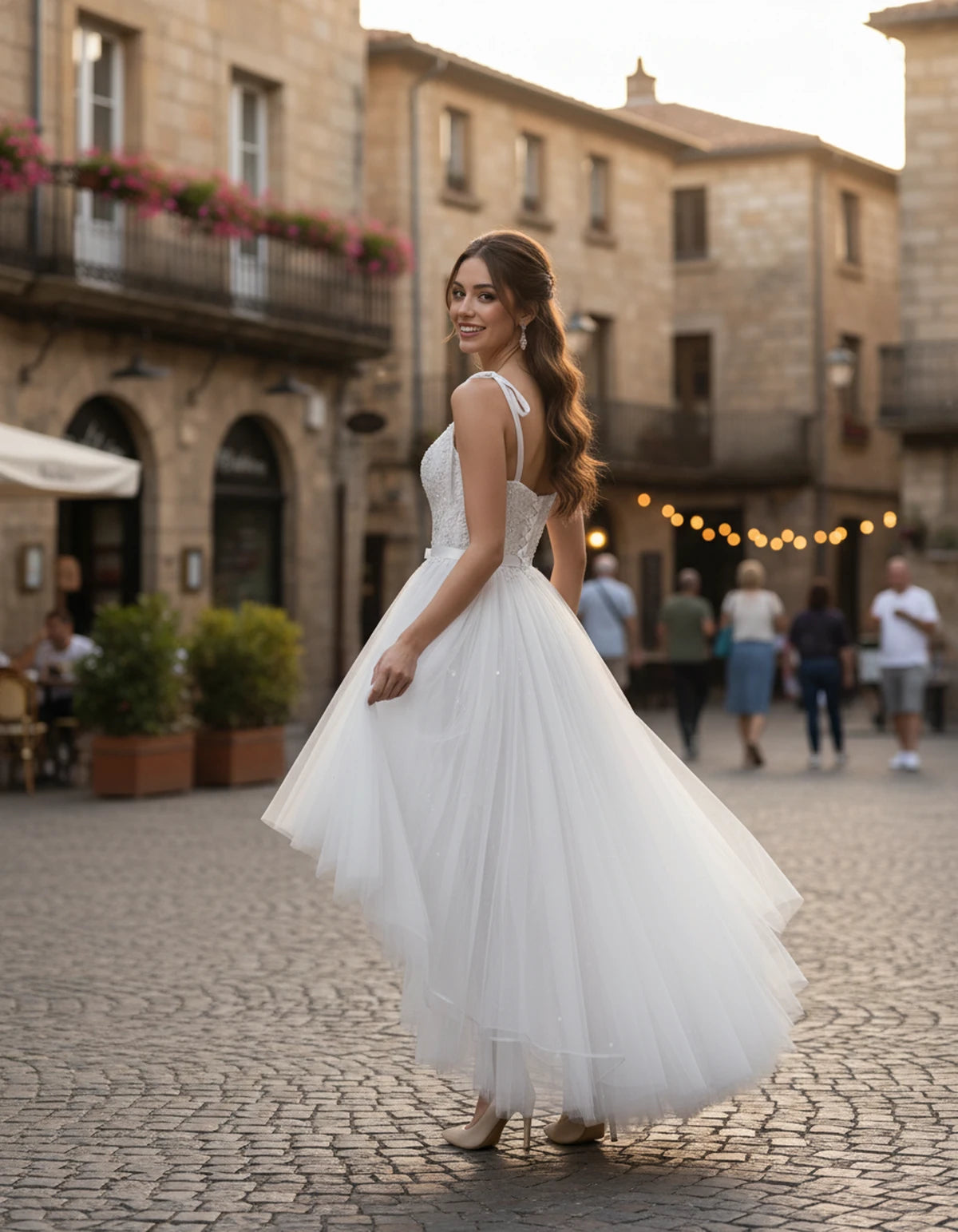 Nolwenn Midi Dresses — White | SKU: RB-6e9a24-white-2,RB-6e9a24-white-4,RB-6e9a24-white-6,RB-6e9a24-white-8,RB-6e9a24-white-10,RB-6e9a24-white-12,RB-6e9a24-white-14,RB-6e9a24-white-14W,RB-6e9a24-white-16,RB-6e9a24-white-16W,RB-6e9a24-white-18W,RB-6e9a24-white-20W