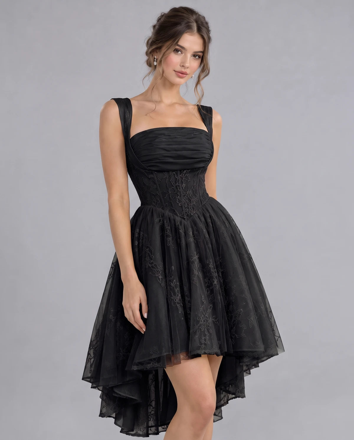 Novaline Midi Dresses — Black