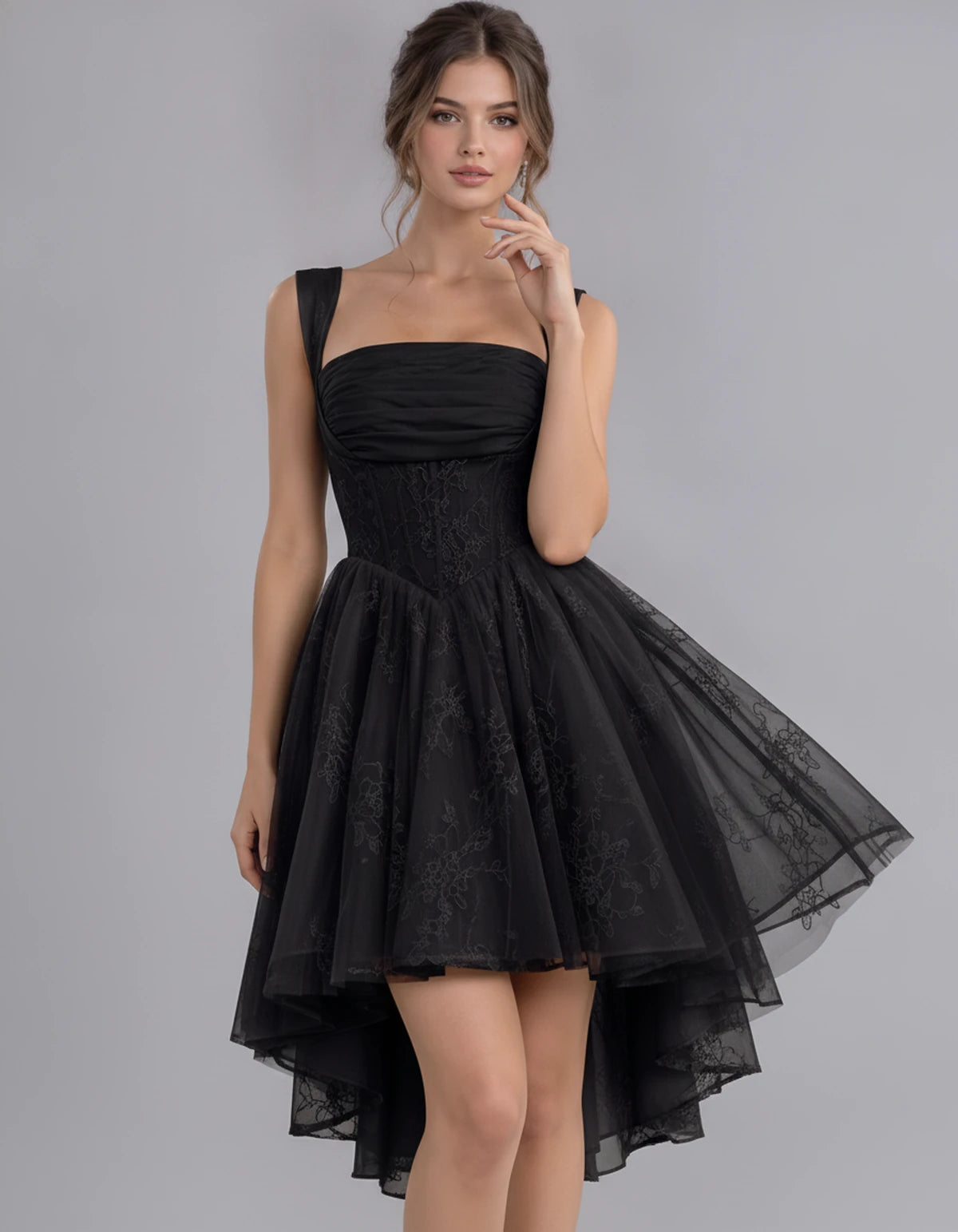 Novaline Midi Dresses — Black | SKU: RB-1a57ce-black-2,RB-1a57ce-black-4,RB-1a57ce-black-6,RB-1a57ce-black-8,RB-1a57ce-black-10,RB-1a57ce-black-12,RB-1a57ce-black-14,RB-1a57ce-black-16,RB-1a57ce-black-16W,RB-1a57ce-black-18W,RB-1a57ce-black-20W,RB-1a57ce-black-22W