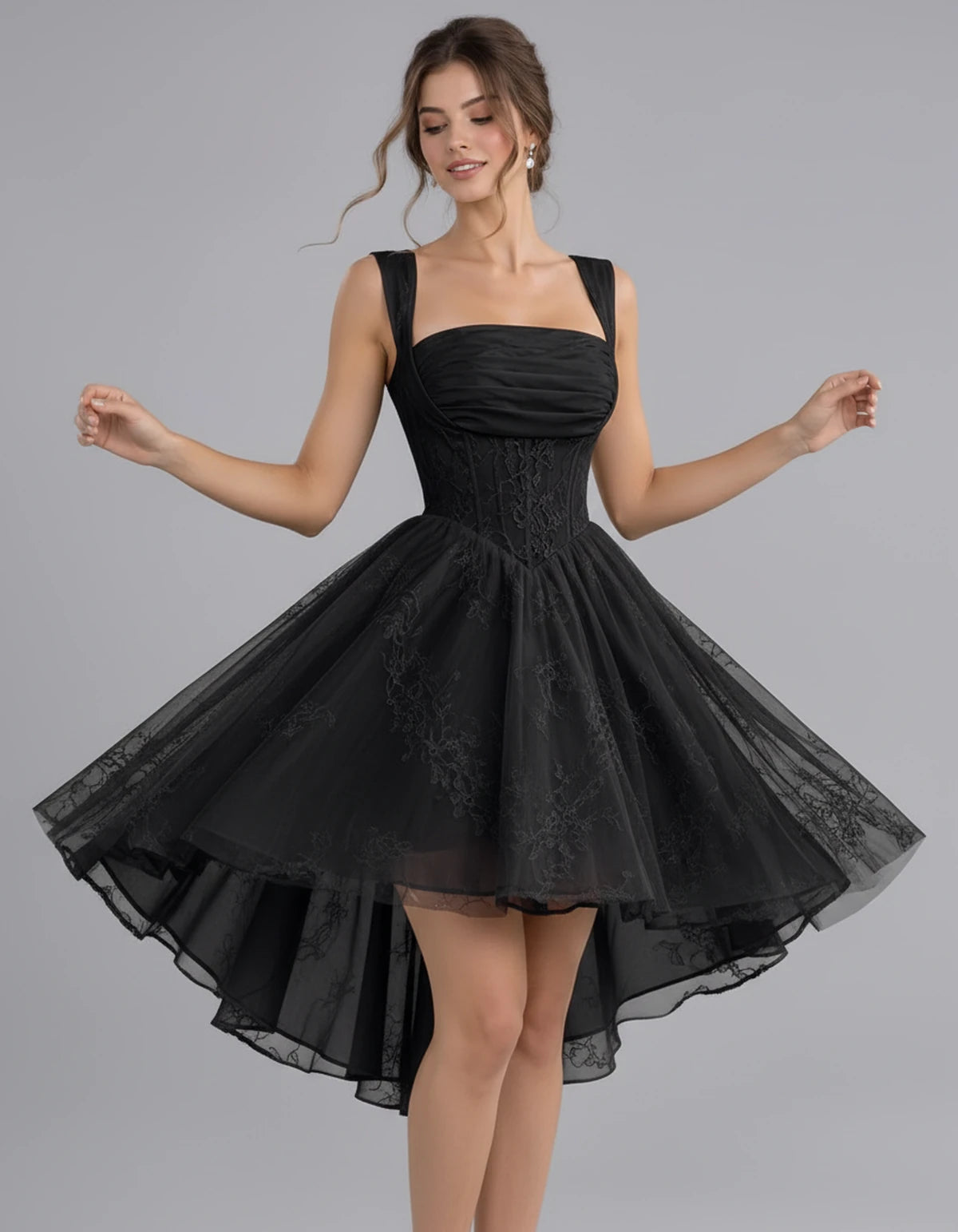 Novaline Midi Dresses — Black | SKU: RB-1a57ce-black-2,RB-1a57ce-black-4,RB-1a57ce-black-6,RB-1a57ce-black-8,RB-1a57ce-black-10,RB-1a57ce-black-12,RB-1a57ce-black-14,RB-1a57ce-black-16,RB-1a57ce-black-16W,RB-1a57ce-black-18W,RB-1a57ce-black-20W,RB-1a57ce-black-22W