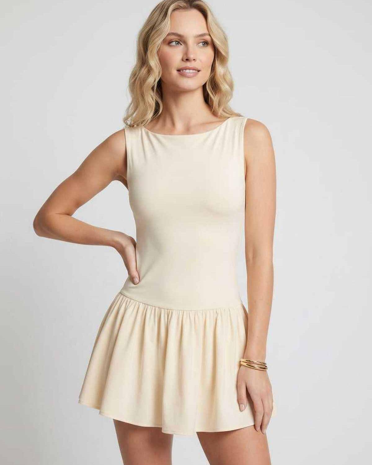 Ramblion Nyla mini dress — bateau round neckline · styled view 12 · styled for prom season