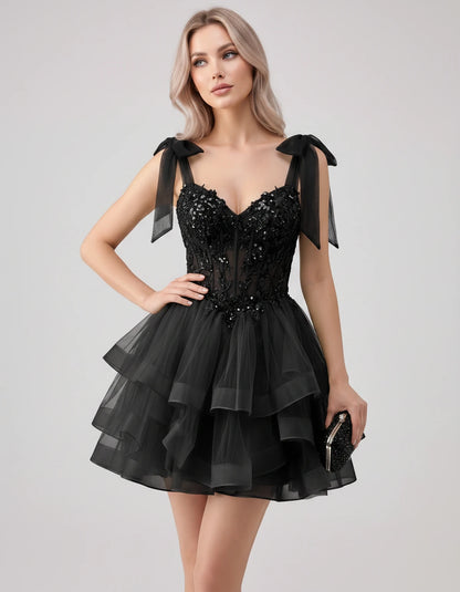 Oceane Mini Dresses — Black | SKU: RB-8bb178-black-2,RB-8bb178-black-4,RB-8bb178-black-6,RB-8bb178-black-8,RB-8bb178-black-10,RB-8bb178-black-12,RB-8bb178-black-14,RB-8bb178-black-16,RB-8bb178-black-16W,RB-8bb178-black-18W,RB-8bb178-black-20W,RB-8bb178-black-22W