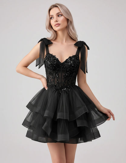 Oceane Mini Dresses — Black | SKU: RB-8bb178-black-2,RB-8bb178-black-4,RB-8bb178-black-6,RB-8bb178-black-8,RB-8bb178-black-10,RB-8bb178-black-12,RB-8bb178-black-14,RB-8bb178-black-16,RB-8bb178-black-16W,RB-8bb178-black-18W,RB-8bb178-black-20W,RB-8bb178-black-22W