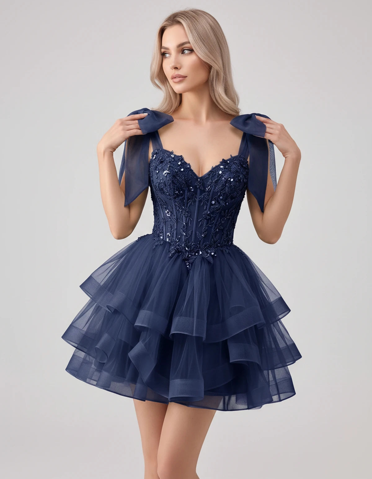 Oceane Mini Dresses — Dark Navy Blue | SKU: RB-8bb178-darkna40-2,RB-8bb178-darkna40-4,RB-8bb178-darkna40-6,RB-8bb178-darkna40-8,RB-8bb178-darkna40-10,RB-8bb178-darkna40-12,RB-8bb178-darkna40-14,RB-8bb178-darkna40-16,RB-8bb178-darkna40-16W,RB-8bb178-darkna40-18W,RB-8bb178-darkna40-20W,RB-8bb178-darkna40-22W
