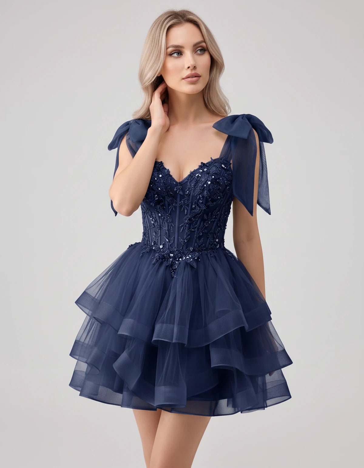 Oceane Mini Dresses — Dark Navy Blue | SKU: RB-8bb178-darkna40-2,RB-8bb178-darkna40-4,RB-8bb178-darkna40-6,RB-8bb178-darkna40-8,RB-8bb178-darkna40-10,RB-8bb178-darkna40-12,RB-8bb178-darkna40-14,RB-8bb178-darkna40-16,RB-8bb178-darkna40-16W,RB-8bb178-darkna40-18W,RB-8bb178-darkna40-20W,RB-8bb178-darkna40-22W