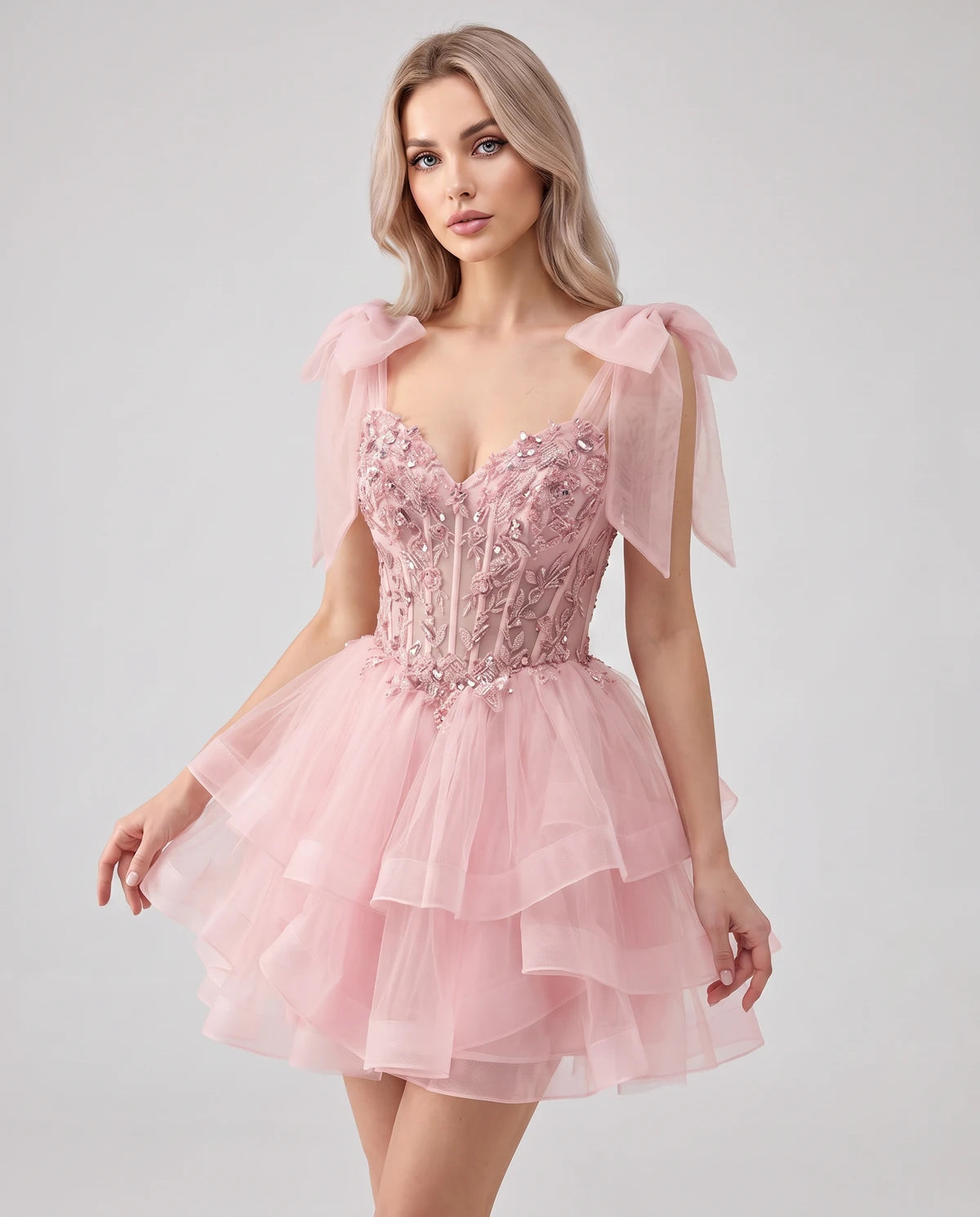 Oceane Mini Dresses — Pink