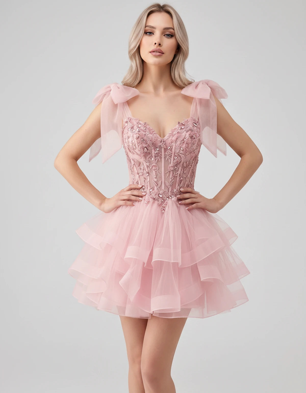 Oceane Mini Dresses — Pink | SKU: RB-8bb178-pink-2,RB-8bb178-pink-4,RB-8bb178-pink-6,RB-8bb178-pink-8,RB-8bb178-pink-10,RB-8bb178-pink-12,RB-8bb178-pink-14,RB-8bb178-pink-16,RB-8bb178-pink-16W,RB-8bb178-pink-18W,RB-8bb178-pink-20W,RB-8bb178-pink-22W