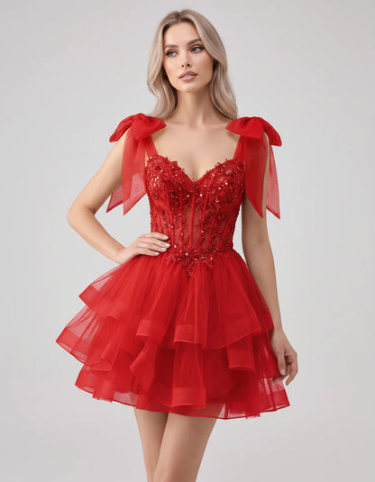 Oceane Mini Dresses — Red | SKU: RB-8bb178-red-2,RB-8bb178-red-4,RB-8bb178-red-6,RB-8bb178-red-8,RB-8bb178-red-10,RB-8bb178-red-12,RB-8bb178-red-14,RB-8bb178-red-16,RB-8bb178-red-16W,RB-8bb178-red-18W,RB-8bb178-red-20W,RB-8bb178-red-22W