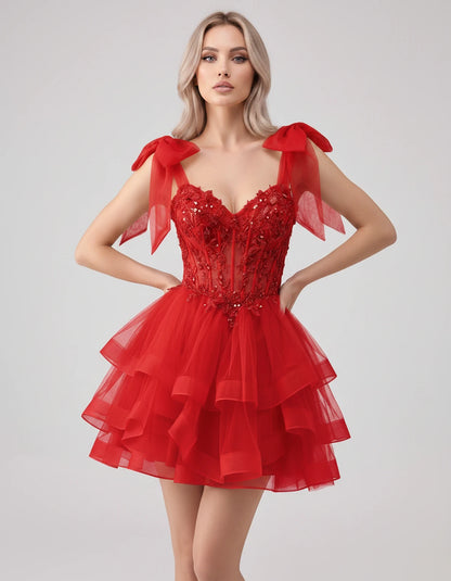 Oceane Mini Dresses — Red | SKU: RB-8bb178-red-2,RB-8bb178-red-4,RB-8bb178-red-6,RB-8bb178-red-8,RB-8bb178-red-10,RB-8bb178-red-12,RB-8bb178-red-14,RB-8bb178-red-16,RB-8bb178-red-16W,RB-8bb178-red-18W,RB-8bb178-red-20W,RB-8bb178-red-22W